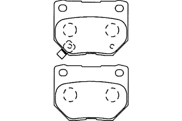 KAVO PARTS Jarrupala, levyjarru BP-8015